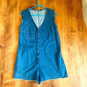 Zara denim romper